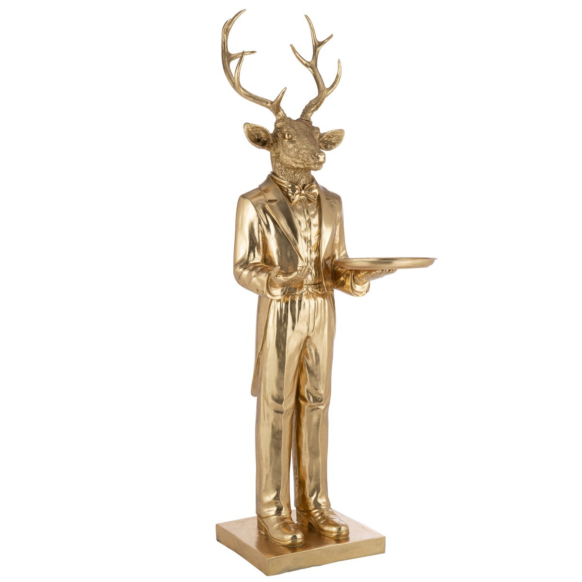 J -Line Decoration Hert Oberplateau - Polyresin - Gold