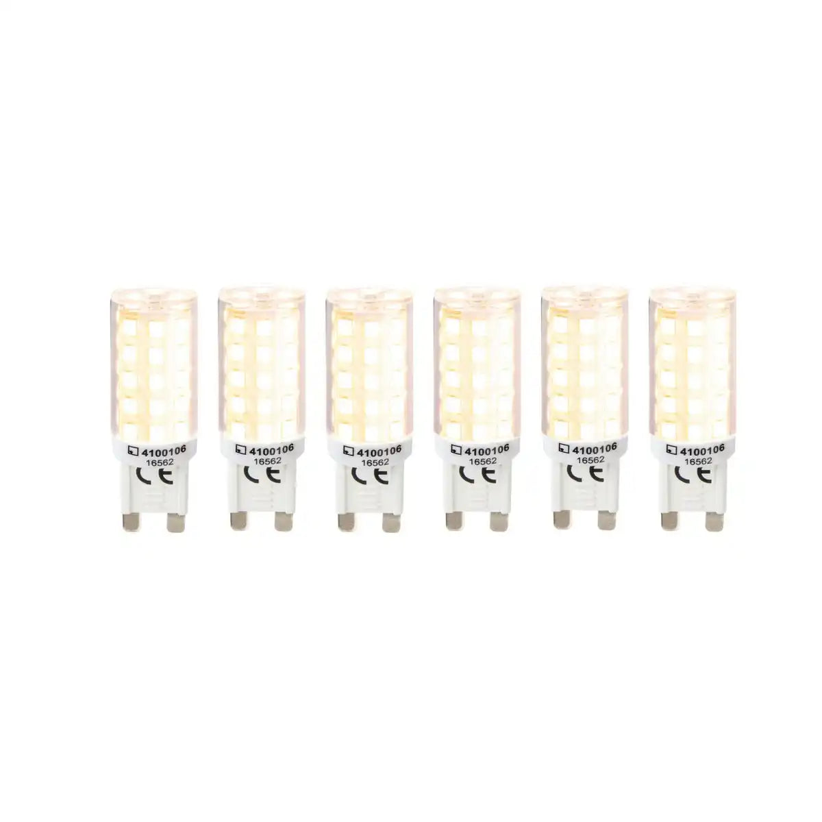 6er-Set LED-Leuchtmittel G9, 3,5 Watt, aus Kunststoff, warmweiß