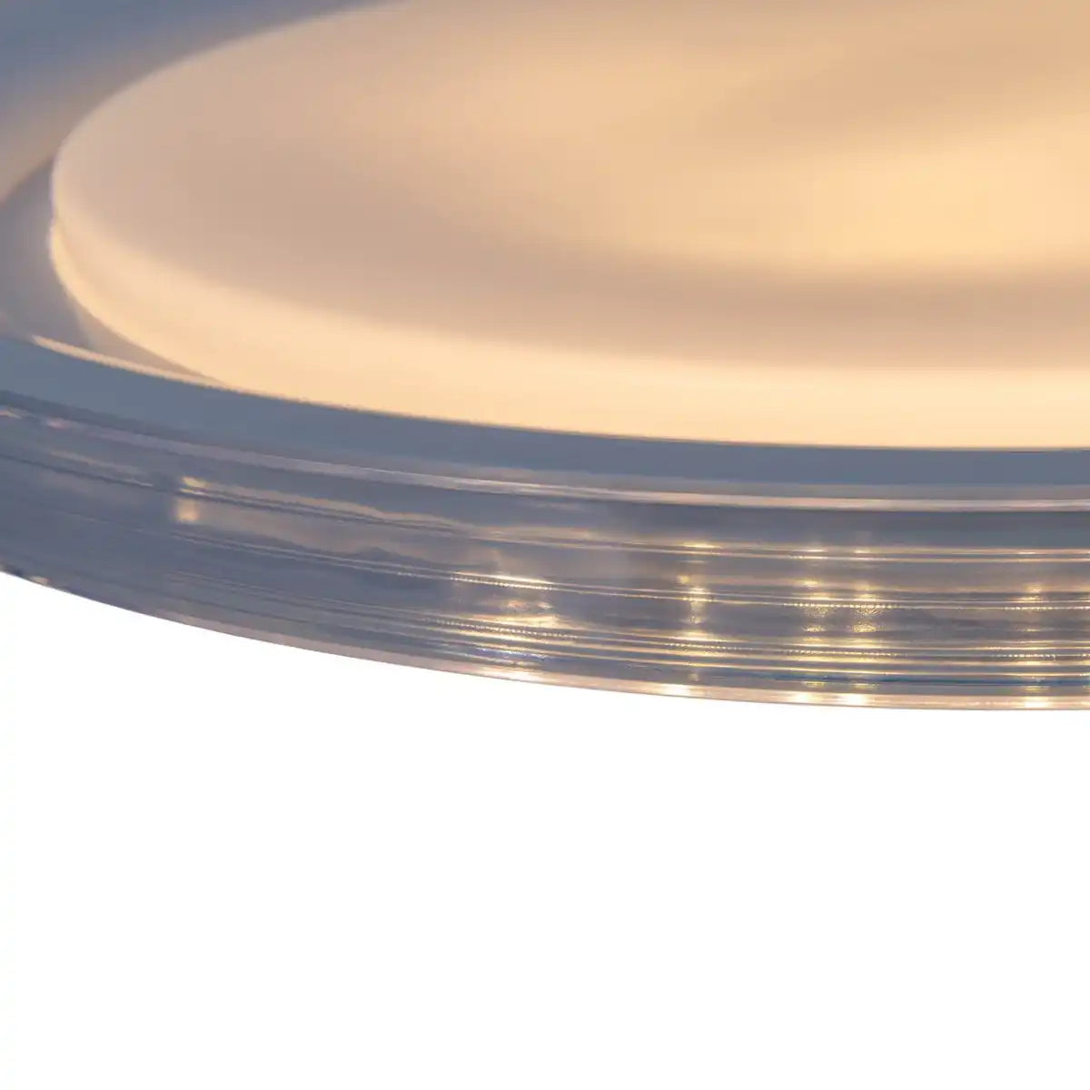 LED Deckenleuchte "CLAIRE" Ø 50,5 cm, 7,5 cm hoch, Metall und Kunststoff in Weiß, integrierte LED, 1600 lm, dimmbar, CCT-Funktion, 3000-5000 K, Nachtlichtfunktion