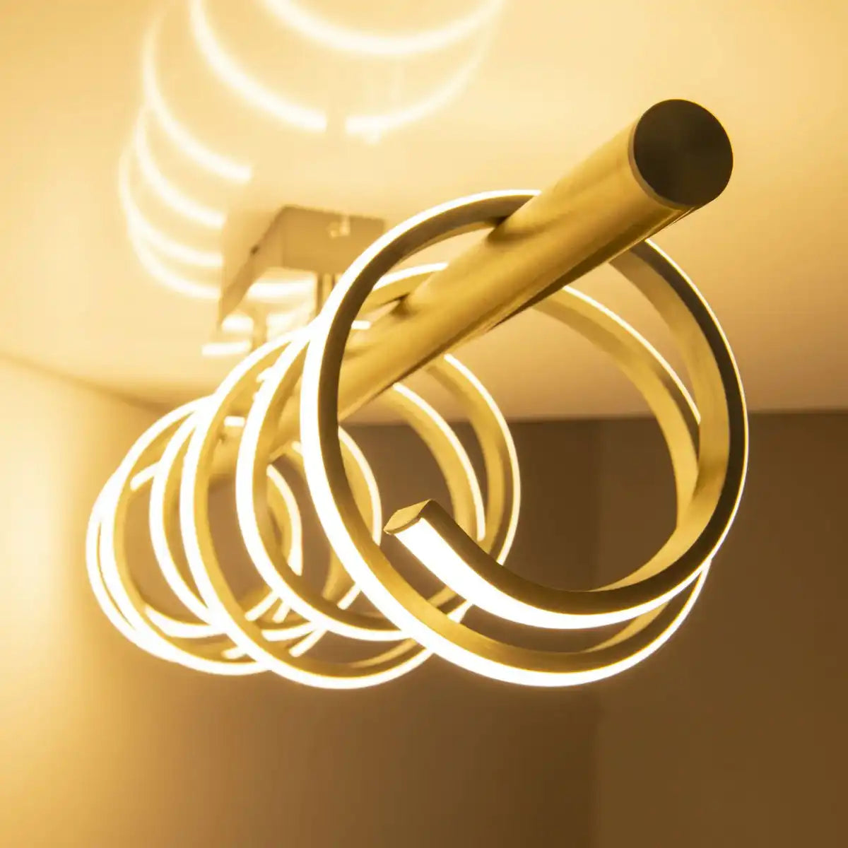 LED Deckenleuchte "BELLEZA", moderne Deckenlampe aus Metall und Kunststoff in Nickel matt und Weiß, mit fest verbauten LEDs, 100cm lang. Die ideale Beleuchtung für Wohnzimmer, Esszimmer oder Küche.