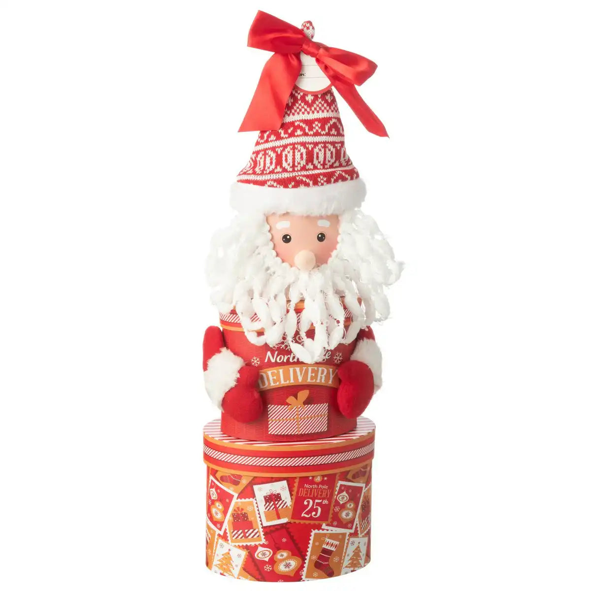 J-Line Vorratsdose Geschenkbox Papier Rot
