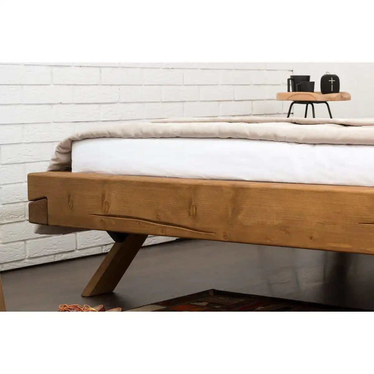 Balkenbett 200 x 200 cm - HomeDesign Knaus
