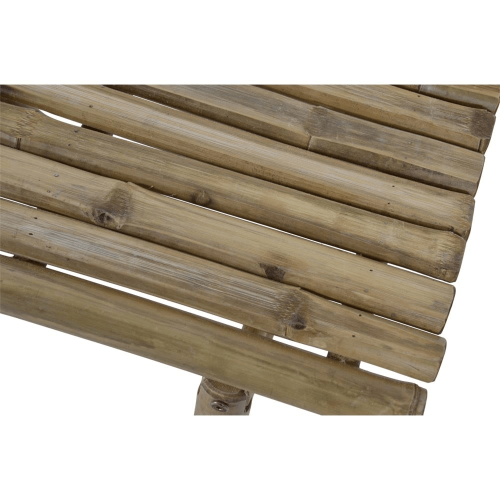 Bambus Holzbank Gartenbank Retro 120cm - HomeDesign Knaus