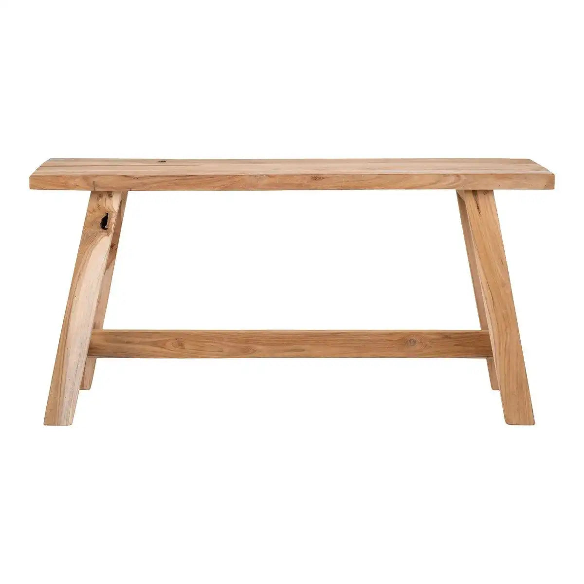 Barcelona Bank – Natürliches Teakholz, 90 x 25 x 45 cm - HomeDesign Knaus
