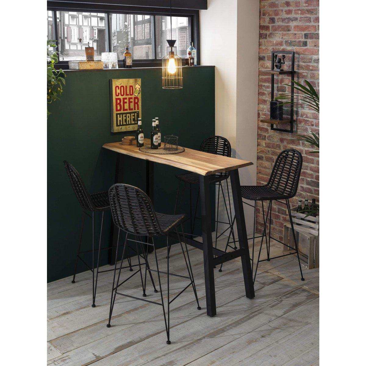 Barhocker schwarz - HomeDesign Knaus
