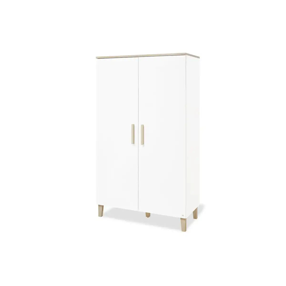 Baumschule 'Lumi' breit
3-teilig: Kinderbett, breite Wickelkommode, 2-türiger Kleiderschrank - HomeDesign Knaus