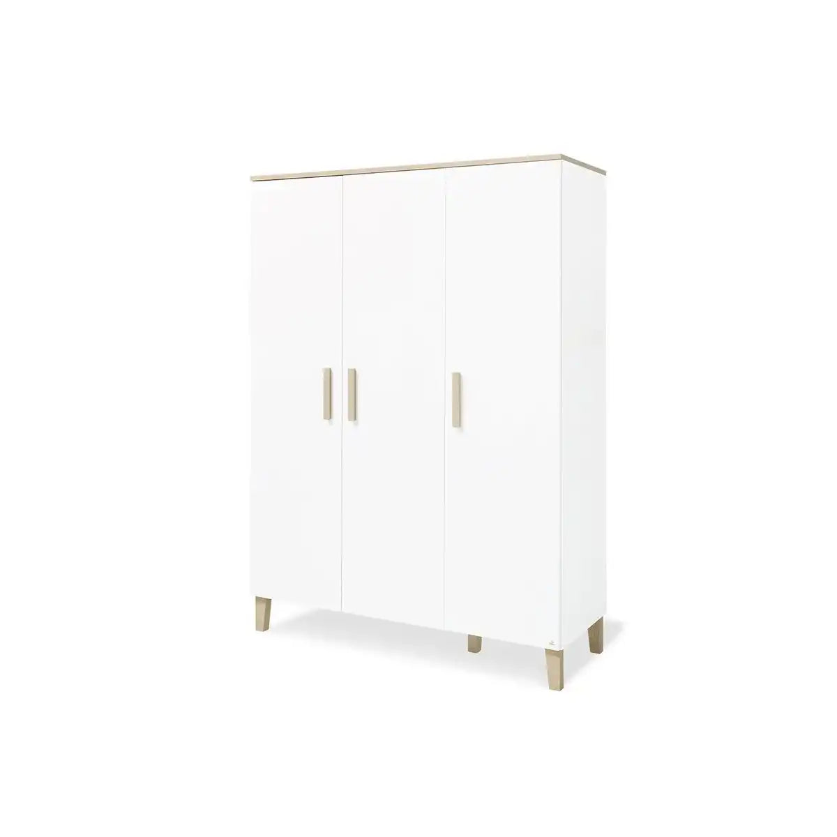 Baumschule 'Lumi' breit groß
3-teilig: Kinderbett, breite Wickelkommode, großer Kleiderschrank - HomeDesign Knaus
