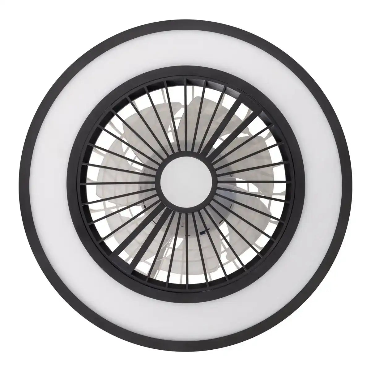 LED Deckenleuchten + Ventilator "ARIOSO" Ø 54 cm, aus Metall und Kunststoff, mit vielen Funktionen