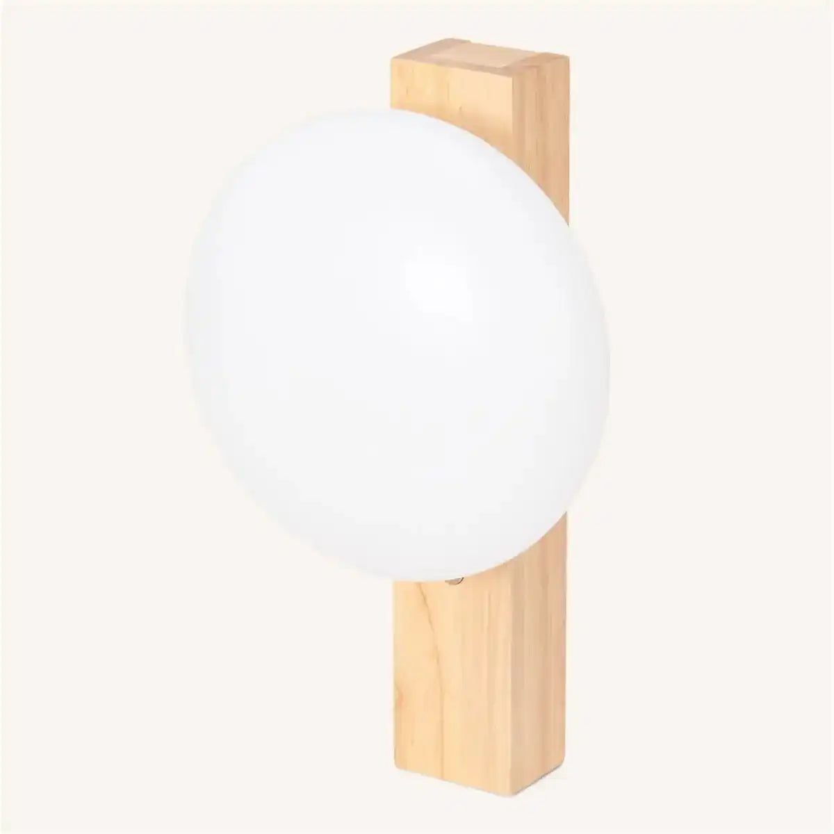 Matthew Hellbraun stilvolle, kordellose Holzwandlampe - wiederaufladbar und dimmbar