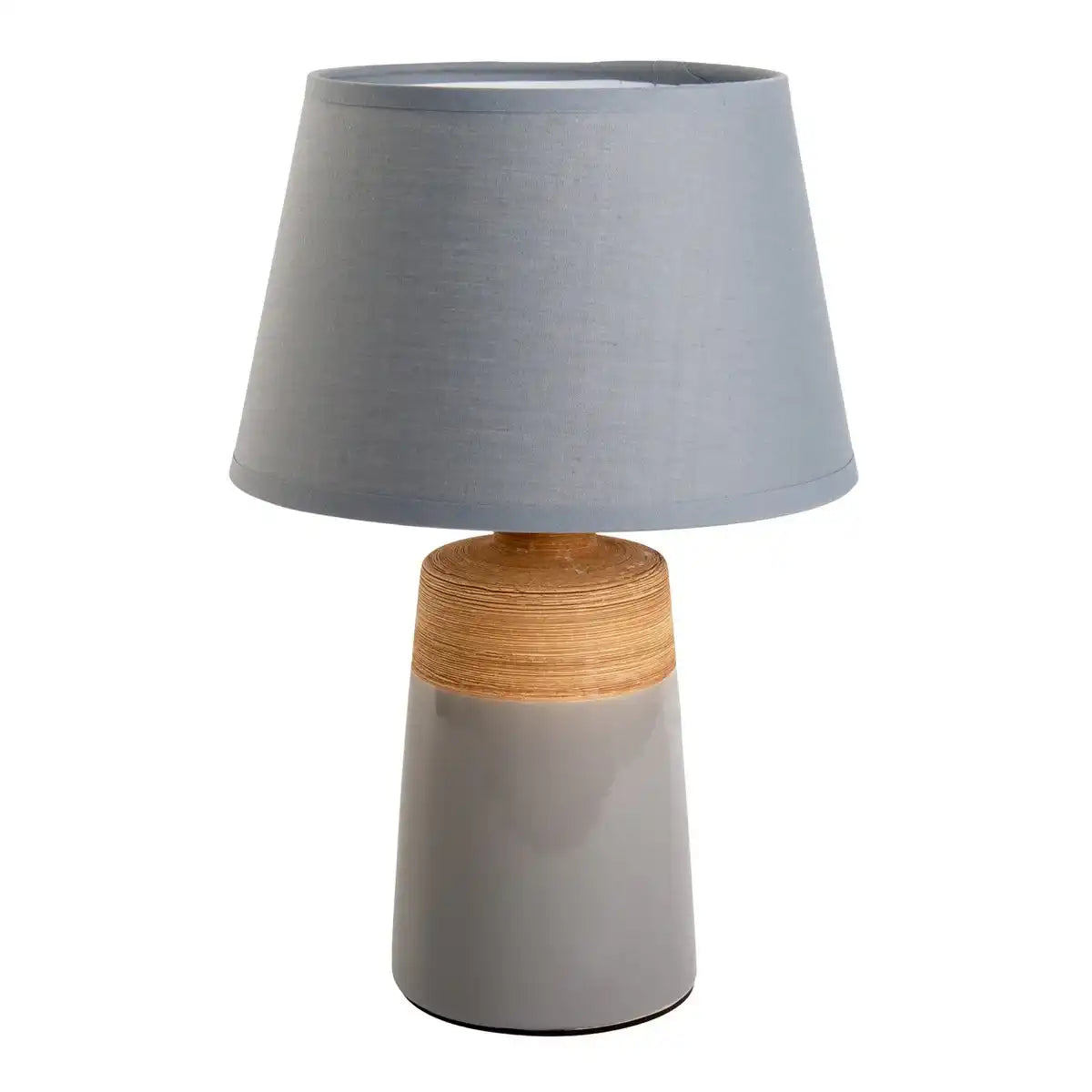 Keramik Tischleuchte "TALIA", Tischlampe aus Keramik, beige/grau, mit E14-Fassung, für Esszimmer, Wohnzimmer, Diele oder Büro, 31 cm hoch
