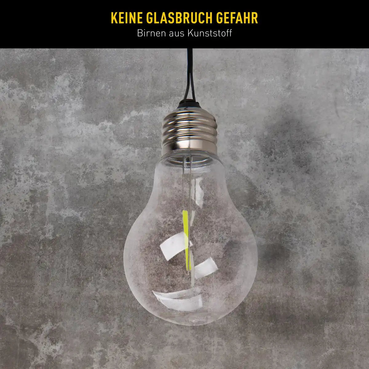 10er-LED Solar-Außenlichterkette "LINDA" Gesamtlänge 370 cm, 10 Kugeln (Abstand 20 cm) mit Ø 6 cm, Kunststoff, RGB-Farbwechsel