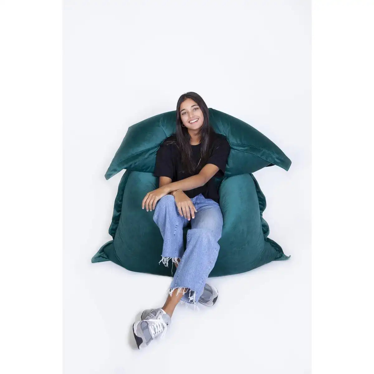 BEANBAG VELVET - waldgrün - HomeDesign Knaus