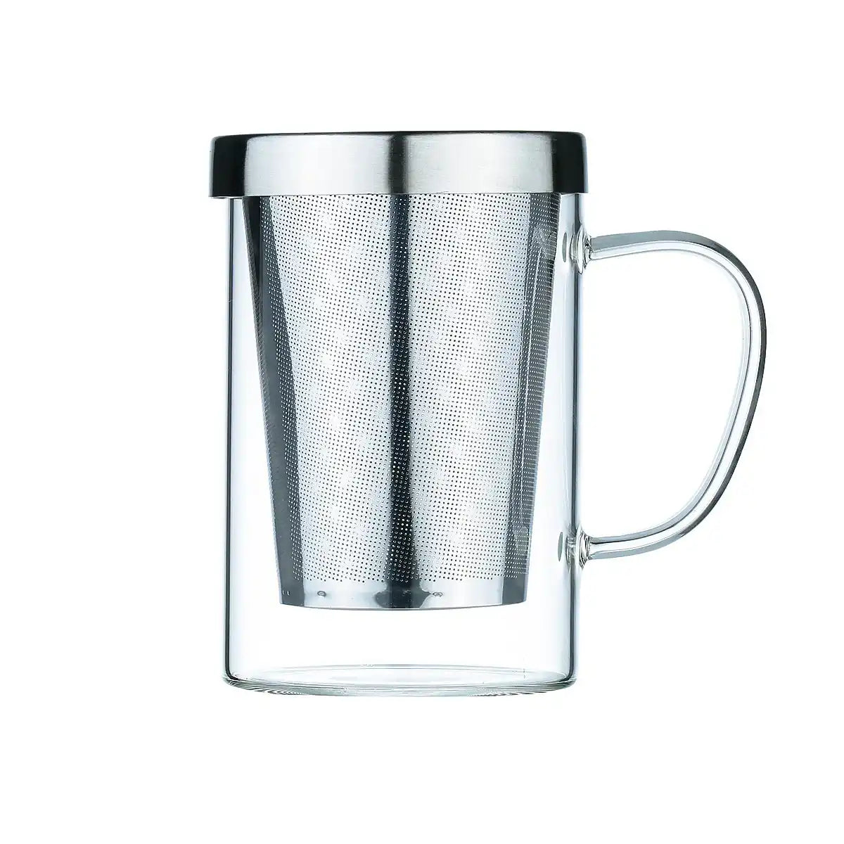 BECHER 400ML MIT DECKEL UND EDELSTAHLFILTER - HomeDesign Knaus
