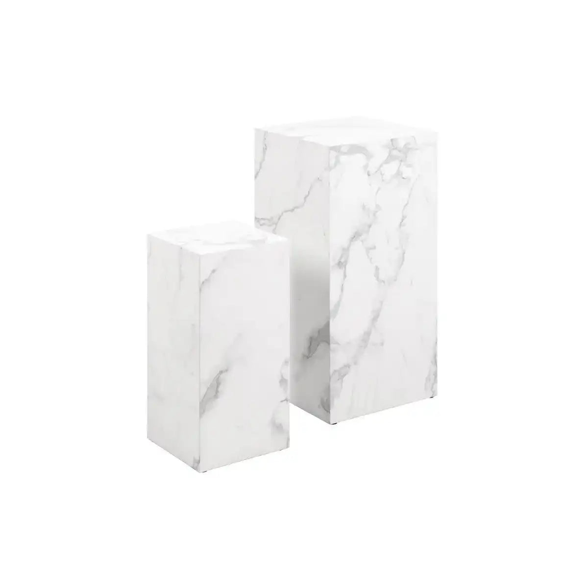 Beistelltisch 2er Set Weiß - HomeDesign Knaus