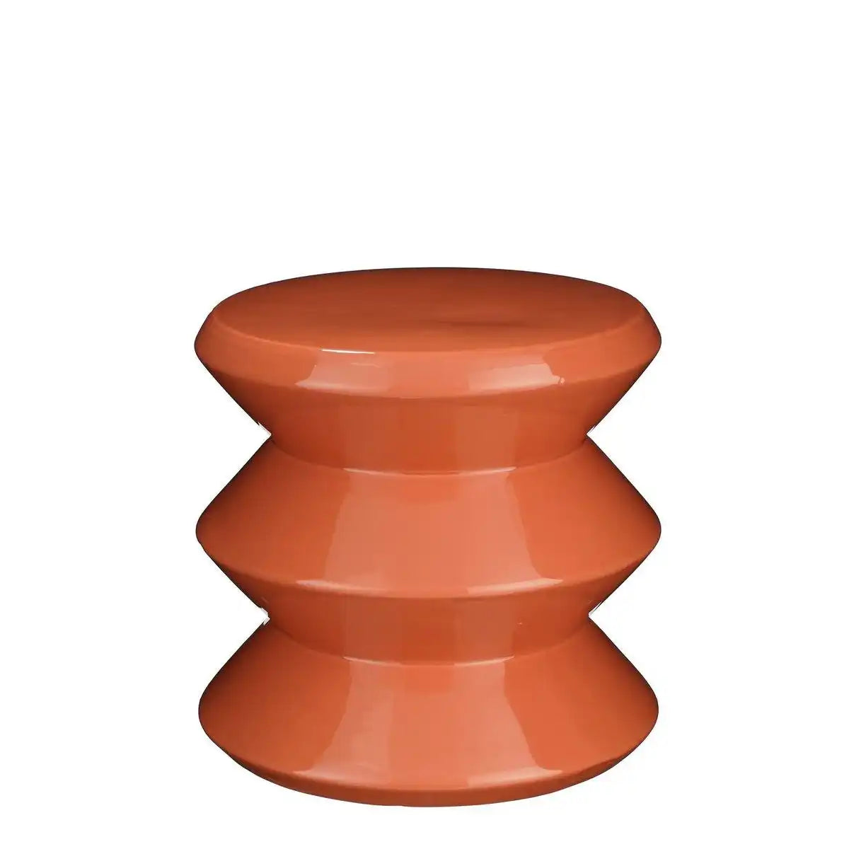 Beistelltisch – H28 x Ø31 cm – Keramik – Orange - HomeDesign Knaus