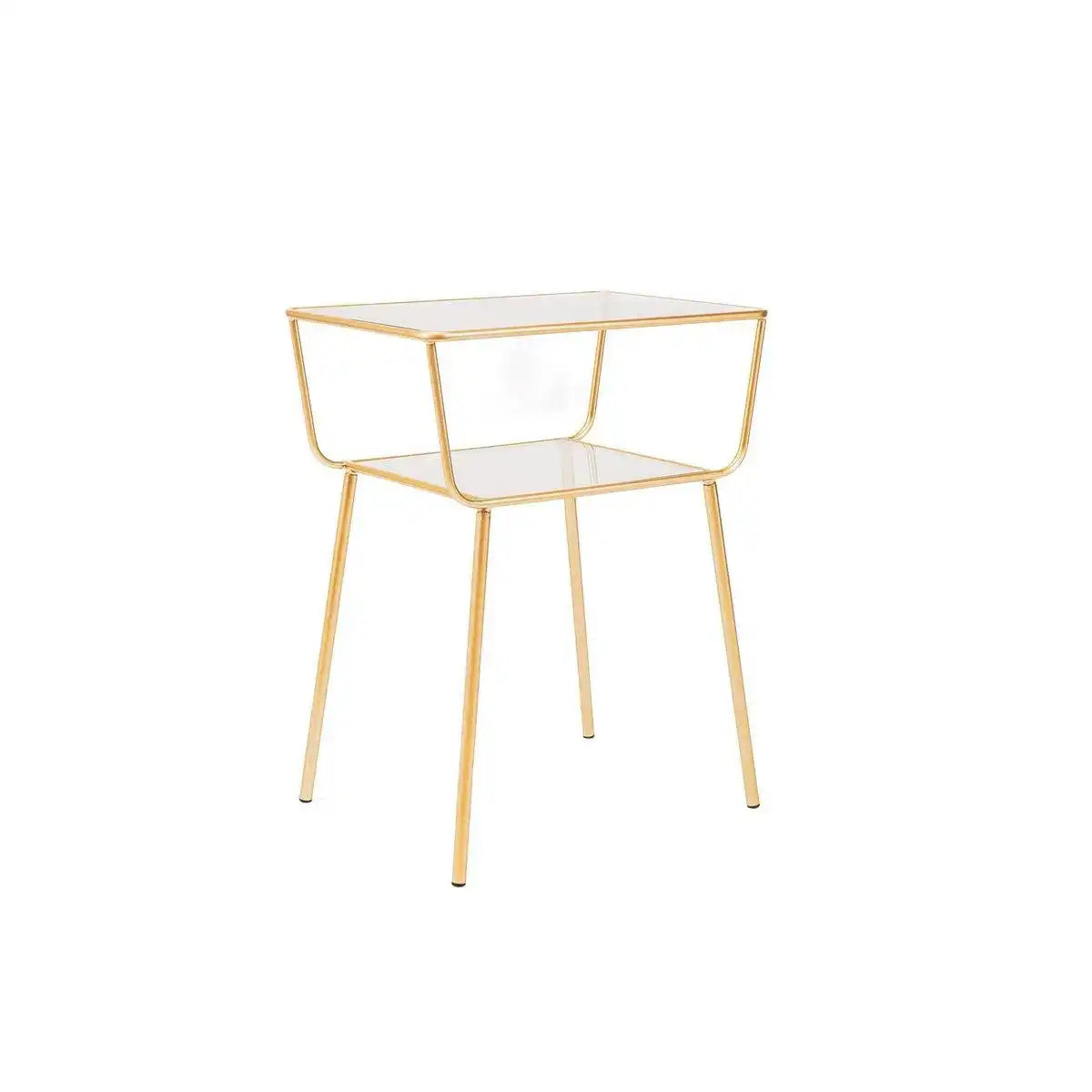 Beistelltisch / Nachttisch - Gold - 50x35x60cm - HomeDesign Knaus