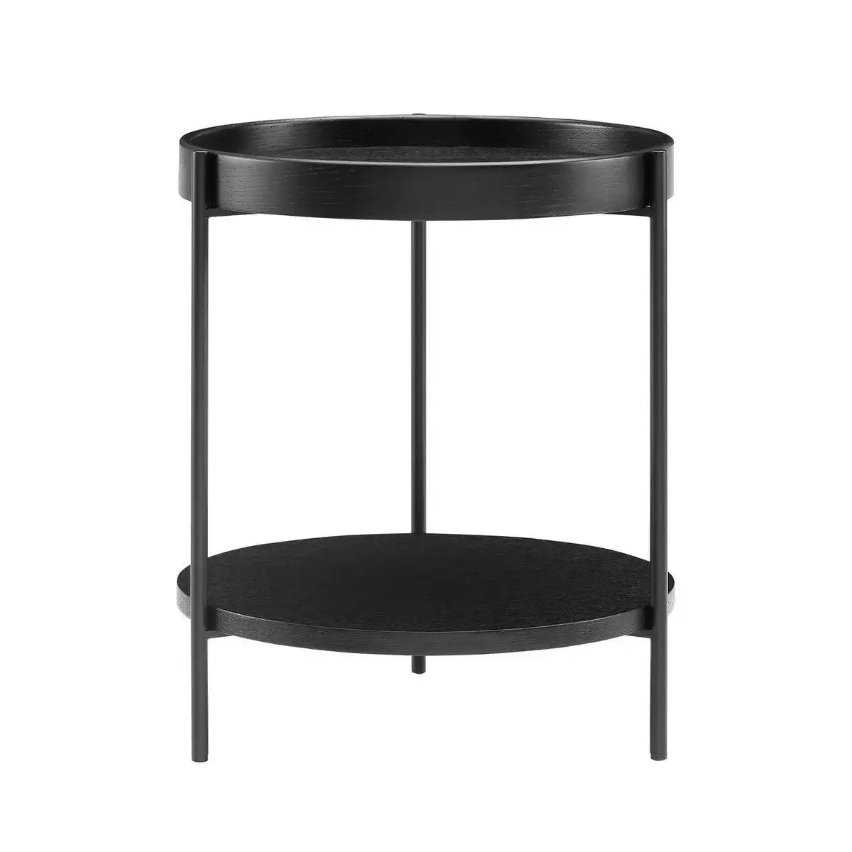 Beistelltisch Ø 44 cm Schwarz - HomeDesign Knaus