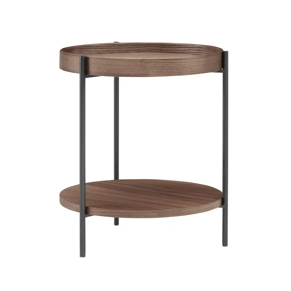Beistelltisch Ø 44 cm Walnuss - HomeDesign Knaus