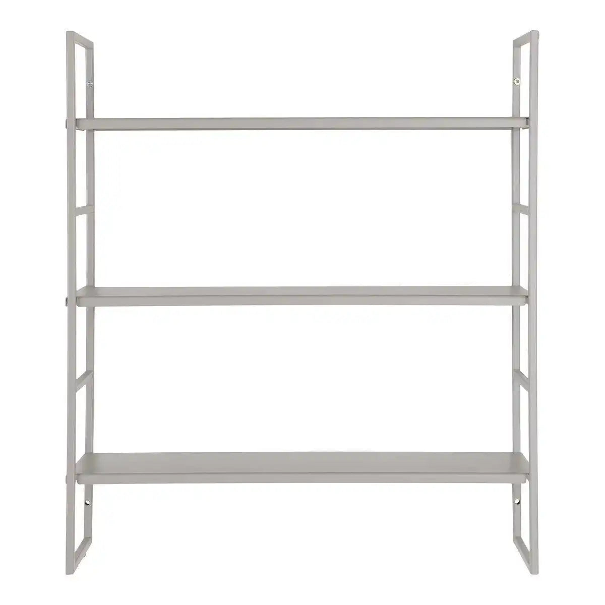 Beja Regale – Regale, Stahl, kühles Grau, 3 Regale, 48 x 17 x 55 cm - HomeDesign Knaus