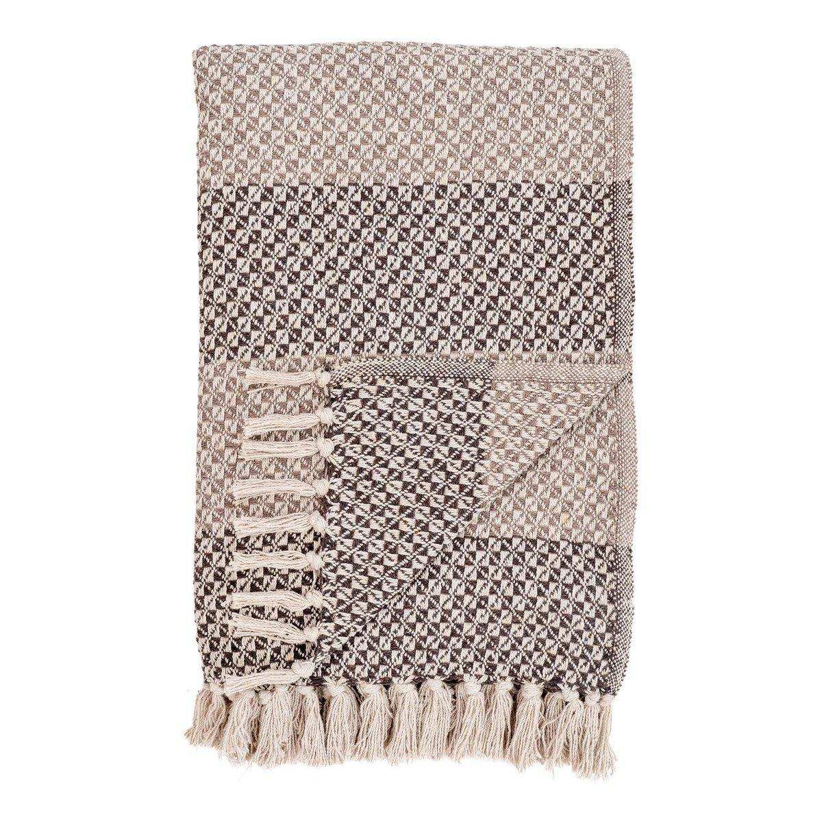 Belek Plaid - Plaid, braun/beige, 130x180 cm - HomeDesign Knaus