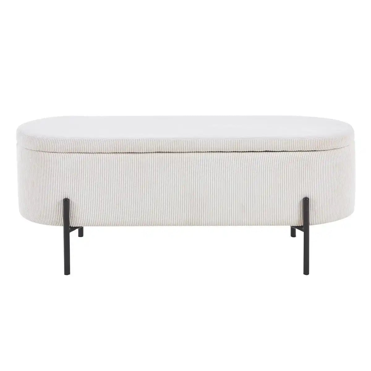 Bettbank mit Stauraumfunktion Beige - HomeDesign Knaus