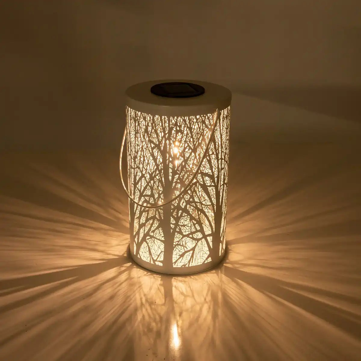 LED-Deko-Solarleuchte weiß