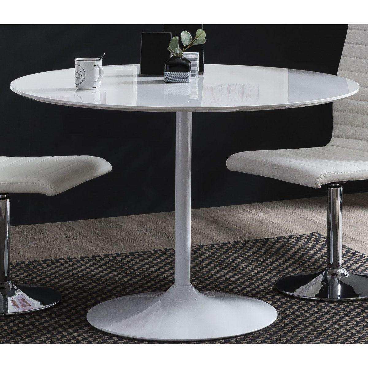 Bistrotisch rund weiß Ø110 cm - HomeDesign Knaus