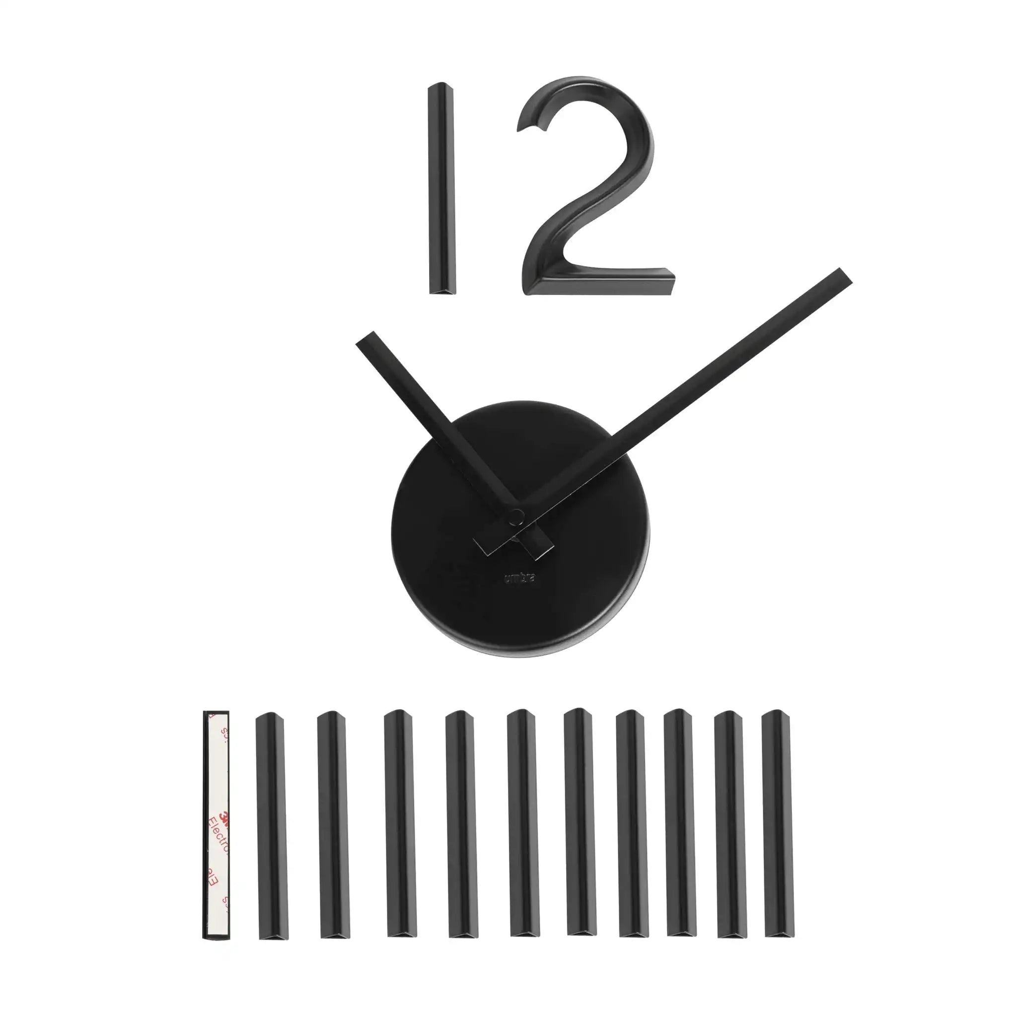 Blink-Wanduhr Quarzuhrwerk Metall mit variablem Durchmesser 100 cm - HomeDesign Knaus