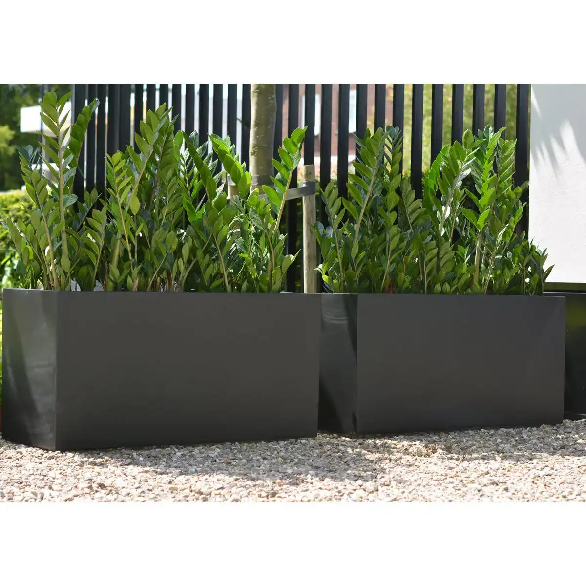 Blumenkübel Innenbereich Außenbereich Pflanzenkübel schwarz - HomeDesign Knaus