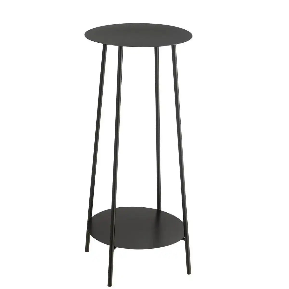 Blumenständer Zwei Metall Schwarz 70 cm - HomeDesign Knaus