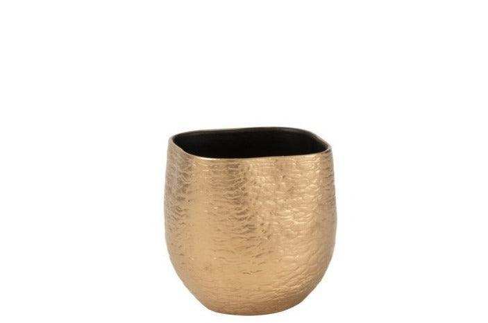 Blumentopf Audrey Ceramic Gold Handgefertigt - HomeDesign Knaus