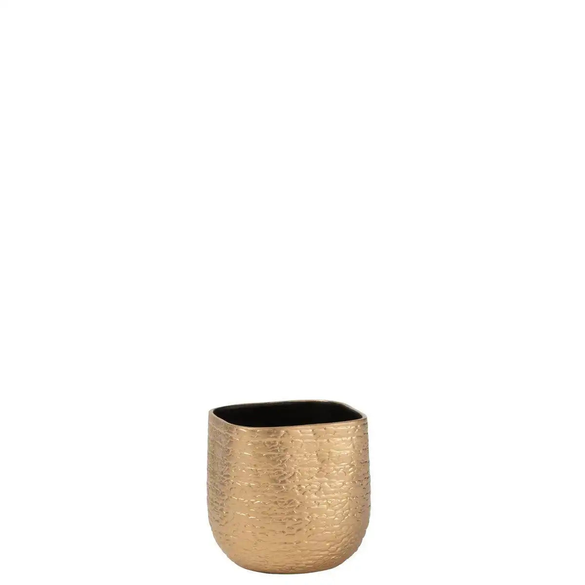 Blumentopf Audrey - Keramik - Gold - mittel - Ø 22,00 cm - HomeDesign Knaus