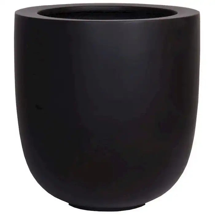 Blumentopf Blumenkürbel Ducos groß schwarz Ø33 x H35 cm - HomeDesign Knaus