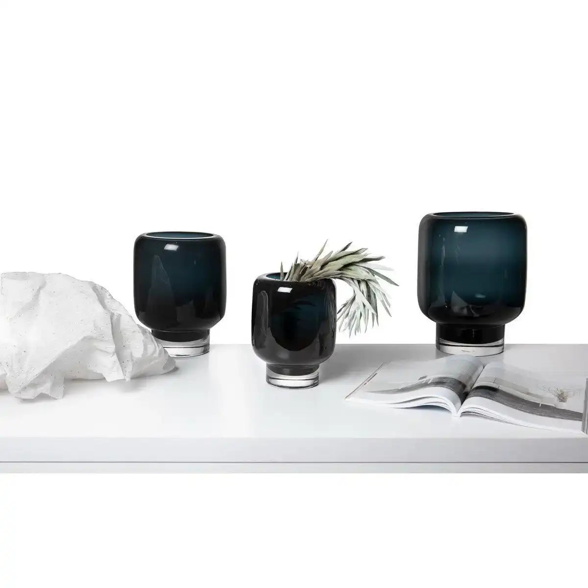 Blumenvase moderner Klassiker aus dickem Qualitätsglas - HomeDesign Knaus