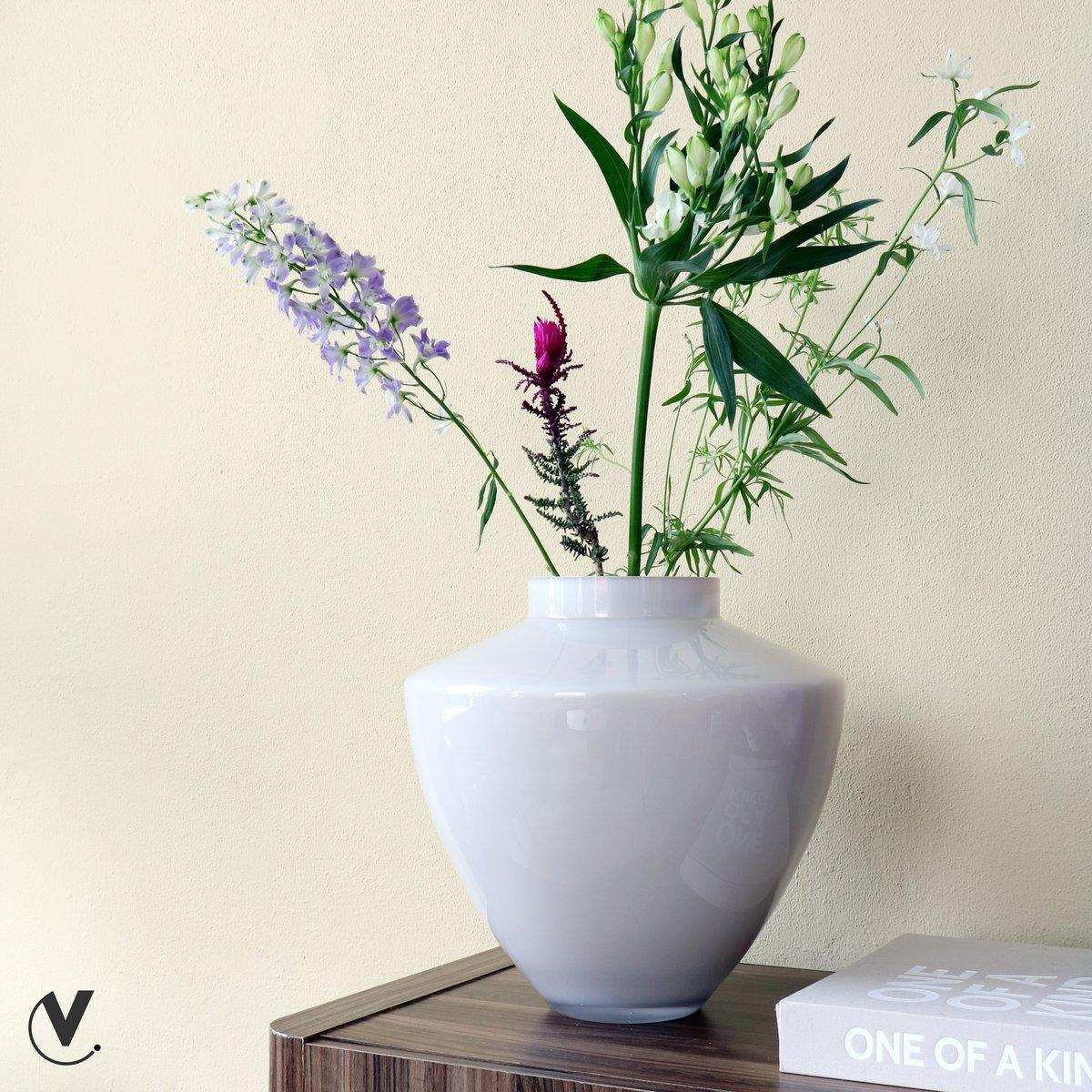 Blumenvase Rund Vase Kagera Elfenbein - HomeDesign Knaus