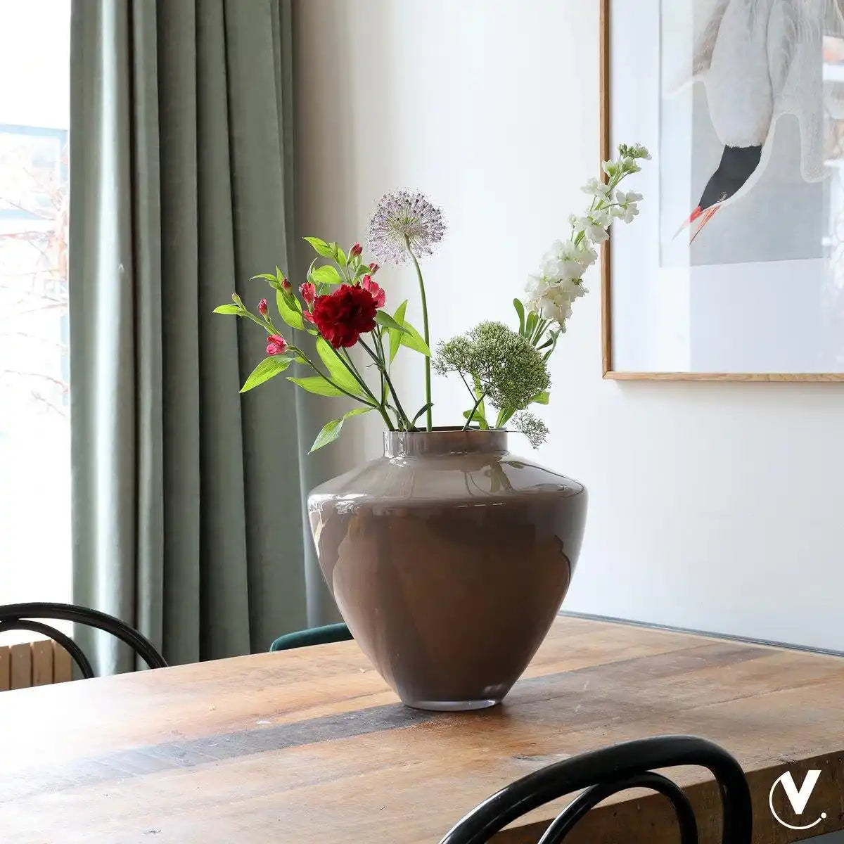 Blumenvase Rund Vase Kagera Erde - HomeDesign Knaus