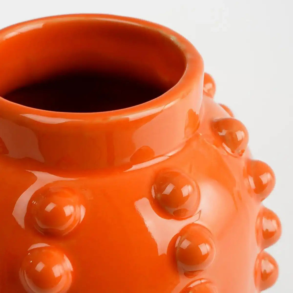 Boaz Vase - H30 x Ø11 cm - Keramik - Orange - HomeDesign Knaus