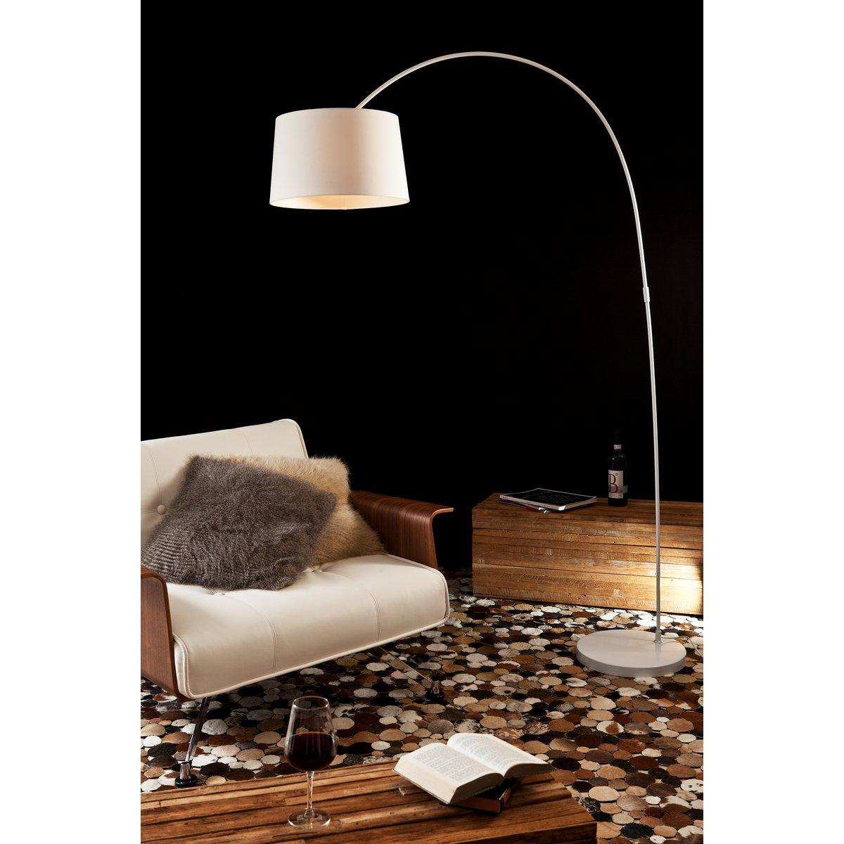 Bogenlampe 205 cm weiß - HomeDesign Knaus
