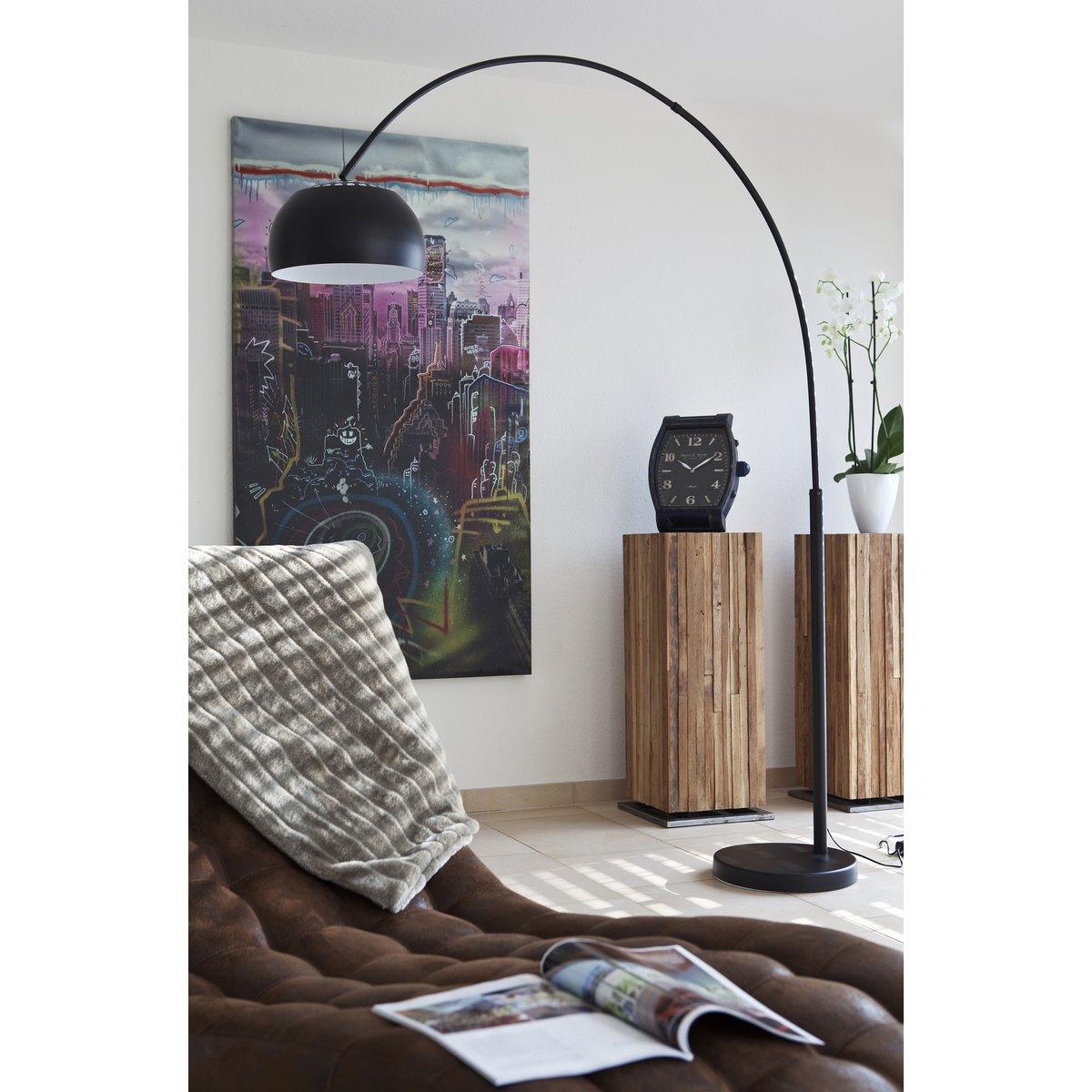 Bogenlampe 195 cm schwarz - HomeDesign Knaus