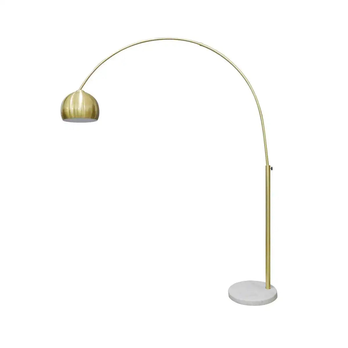 Bogenlampe Messing mit Marmorfuß - HomeDesign Knaus