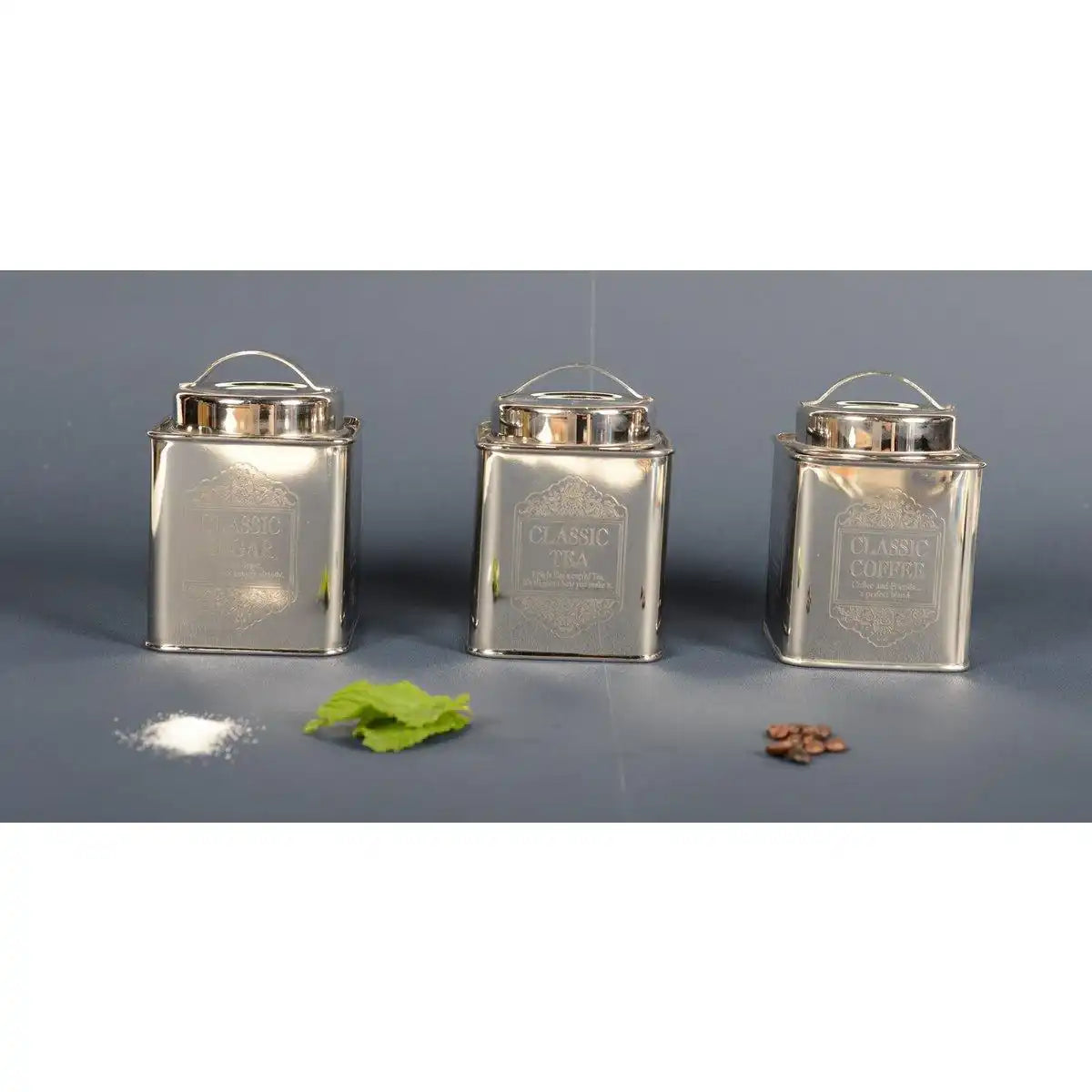 Boite A Sucre Argentee 10x10x10 cm - HomeDesign Knaus