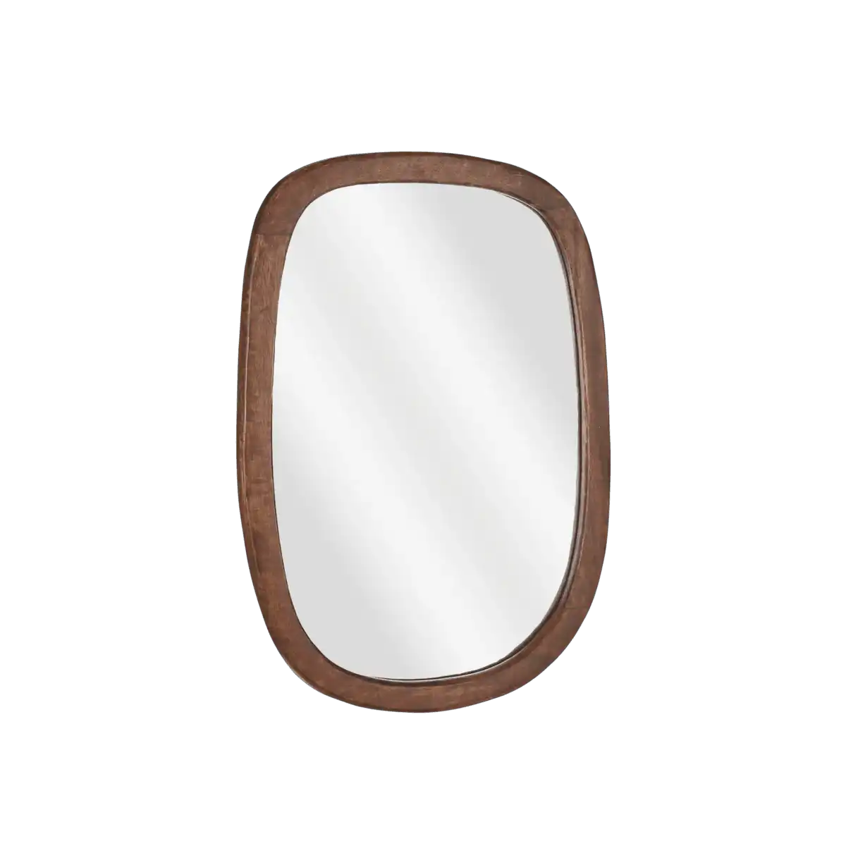 Bosco Wandspiegel – L35 x B50 cm – Mangoholz – Dunkelbraun - HomeDesign Knaus