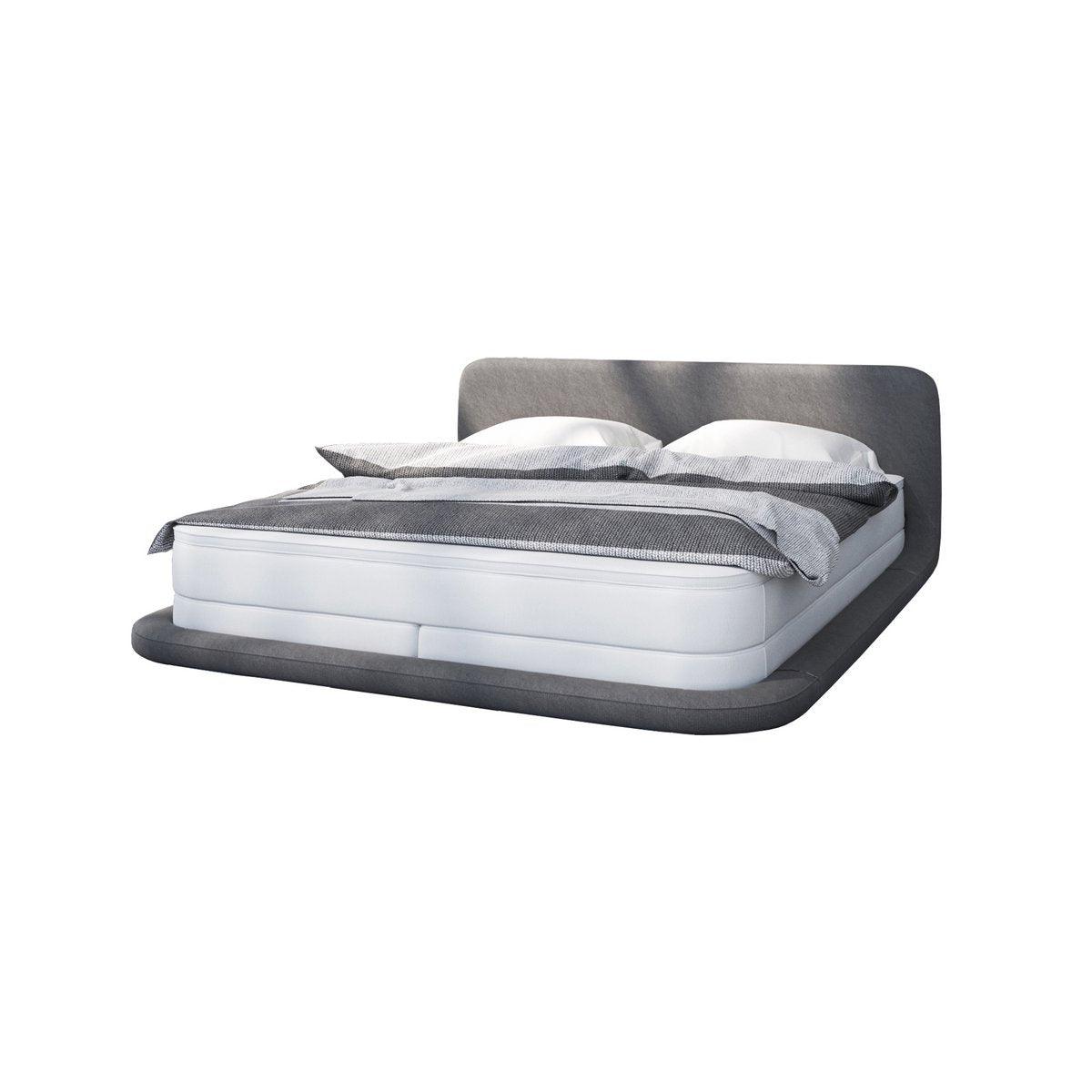 Boxspringbett 180x200 cm weiß/grau LED - HomeDesign Knaus