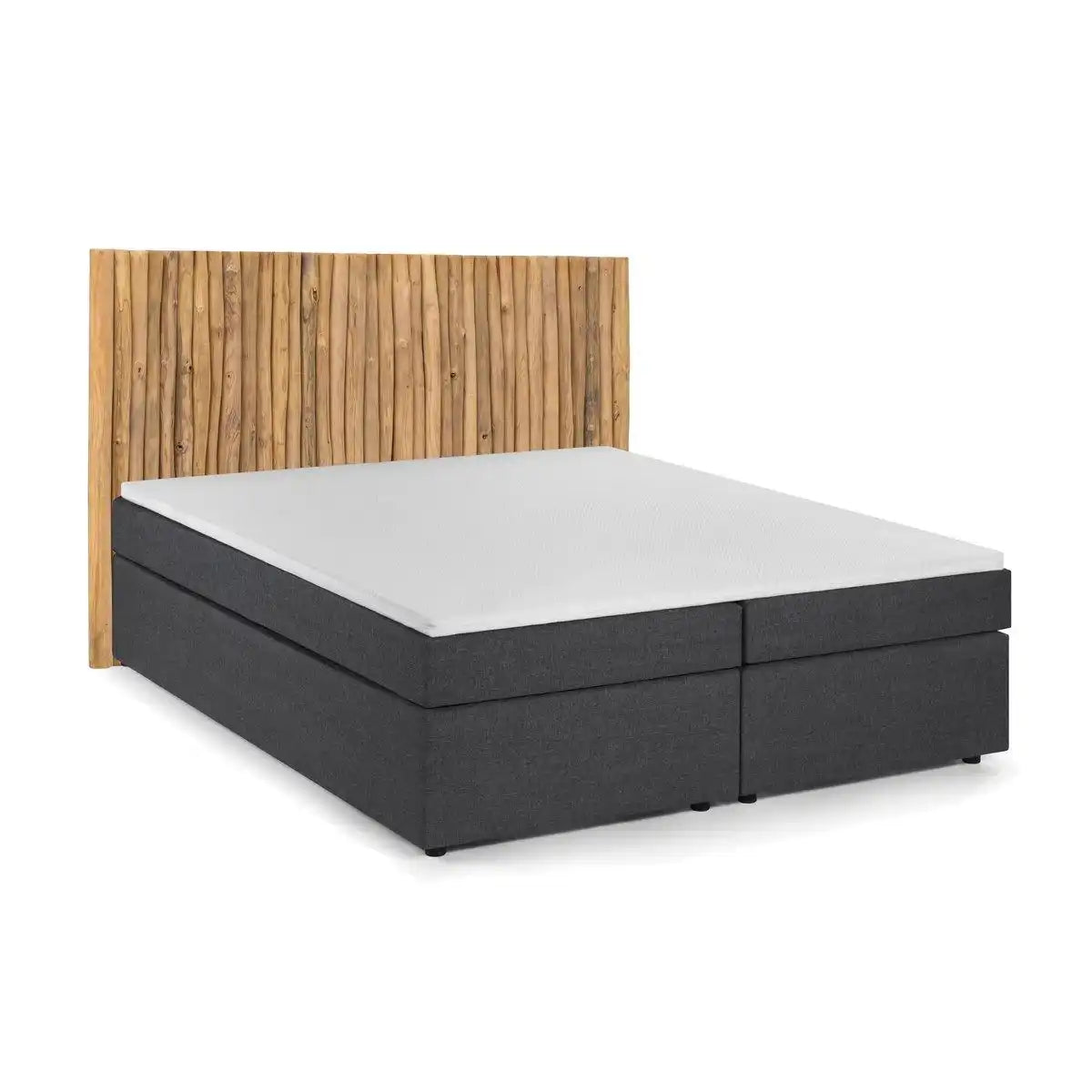 Boxspringbett mit Kopfteil aus Ästen - HomeDesign Knaus