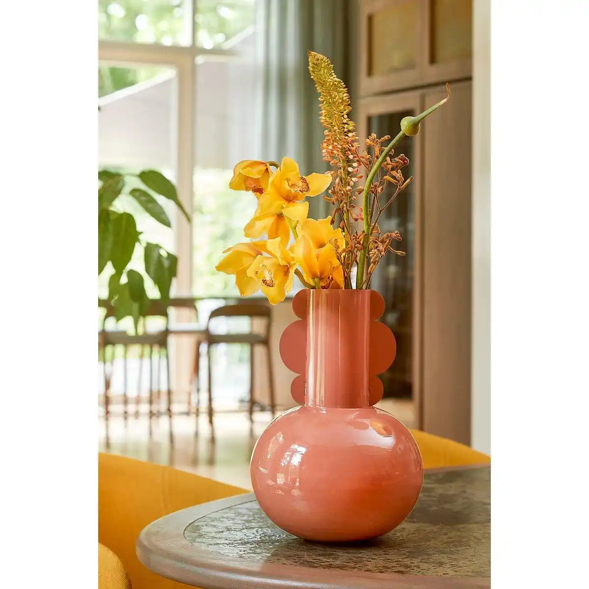 Boyd Vase – H36 x Ø25 cm – Metall – Terra - HomeDesign Knaus