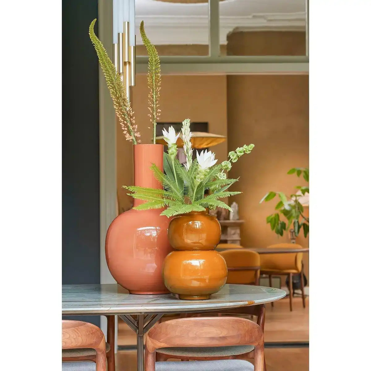 Boyd Vase – H37 x Ø26 cm – Metall – Braun - HomeDesign Knaus