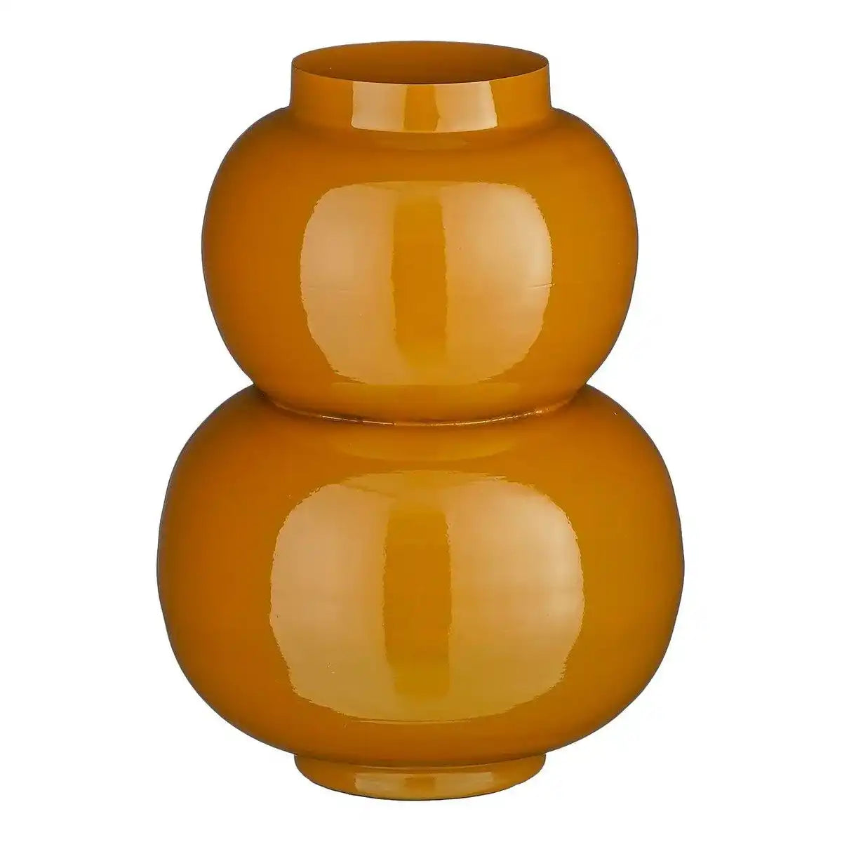 Boyd Vase – H37 x Ø26 cm – Metall – Braun - HomeDesign Knaus