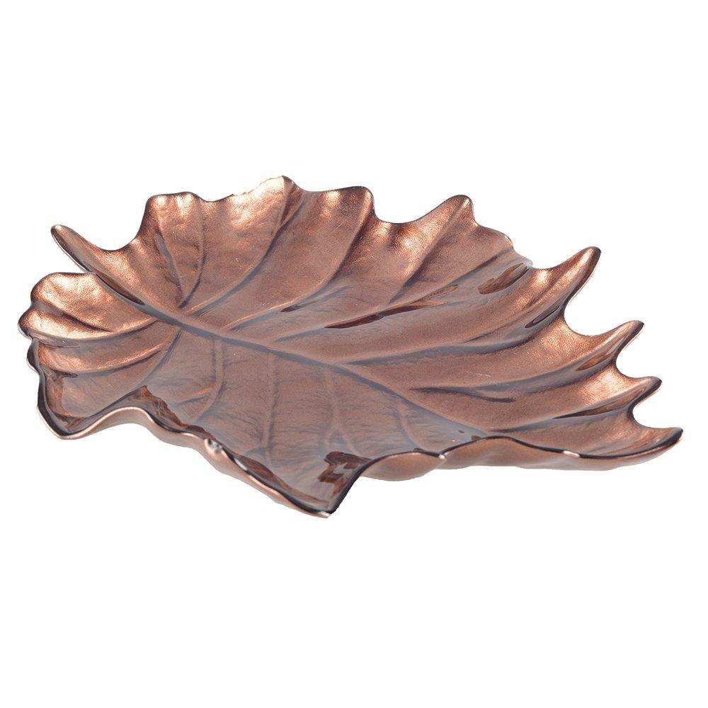 BRAUNER BLATTBECHER 29,2X36X4CM - HomeDesign Knaus