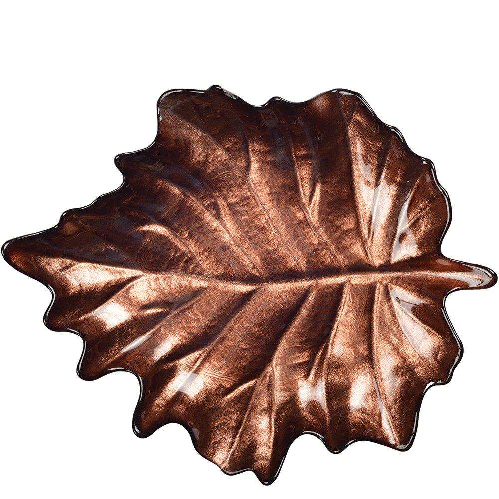 BRAUNER BLATTBECHER 29,2X36X4CM - HomeDesign Knaus