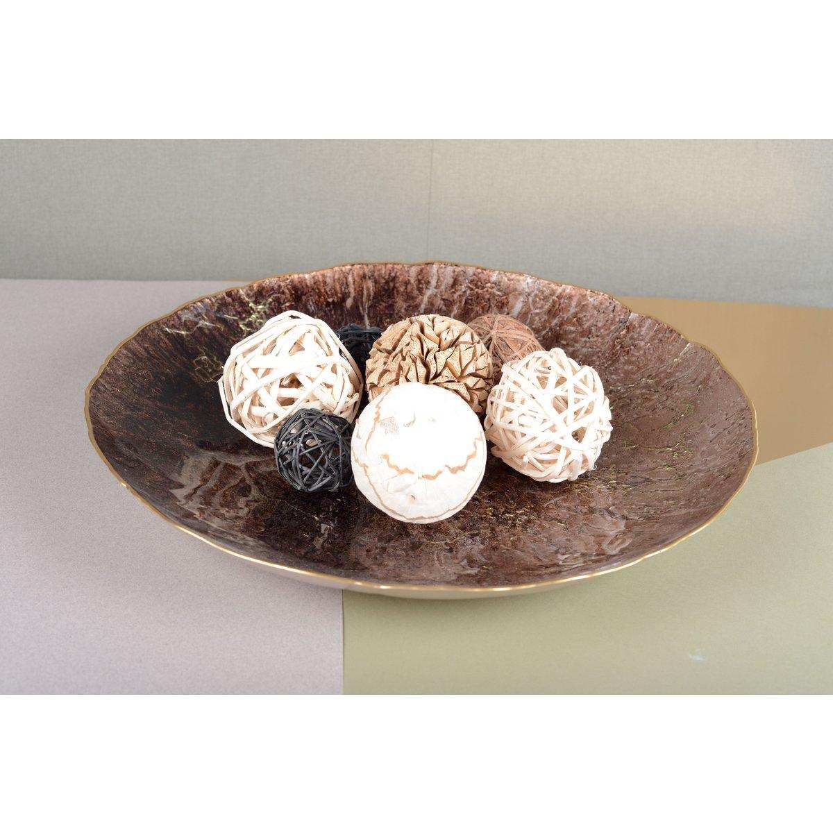 Brauner Schnitt mit Dorekante 50 cm - HomeDesign Knaus